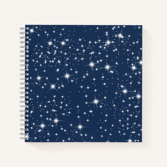 Carnet Twinkle Stars on Navy Blue (Devant)