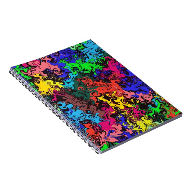Carnet Twirly coloré Abstrait / (Côté Droit)