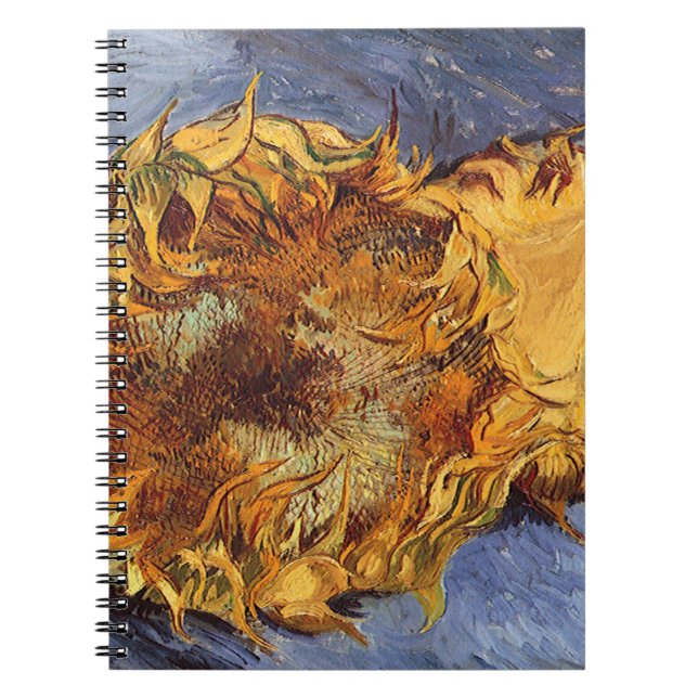Carnet Two Cut Sunflowers by Vincent van Gogh (Devant)