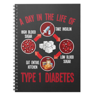 Carnet Type 1 Soutien au diabète T1D Sensibilisation au