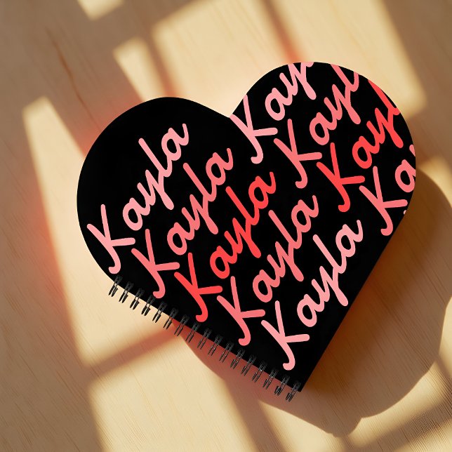 Carnet Typographie Cool moderne simple Nom (Créateur téléchargé)