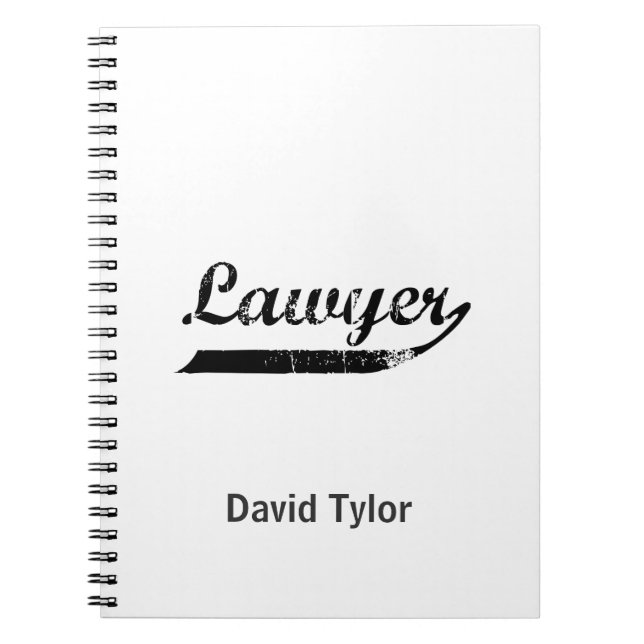 Carnet Typographie d'avocat (Devant)