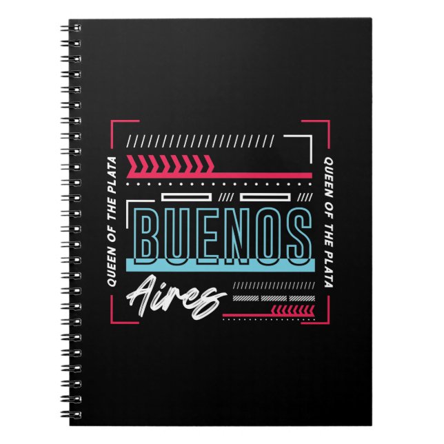 Carnet Typographie de Buenos Aires Graphique | Argentine  (Devant)