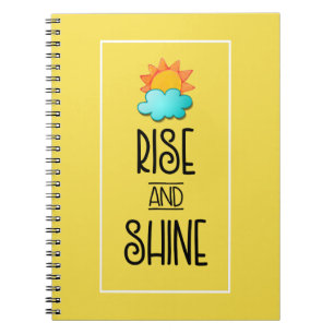 Carnet Typographie de la montée et de la brillance avec l