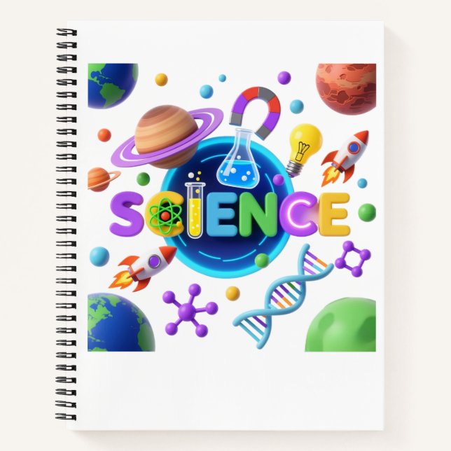 Carnet Typographie éducative pour amateur de sciences (Devant)