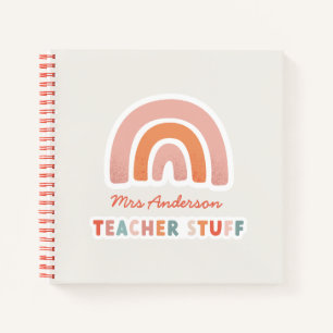 Carnet Typographie moderne colorée audacieuse professeur