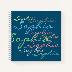 Carnet Typographie personnalisée maximaliste moderne et é