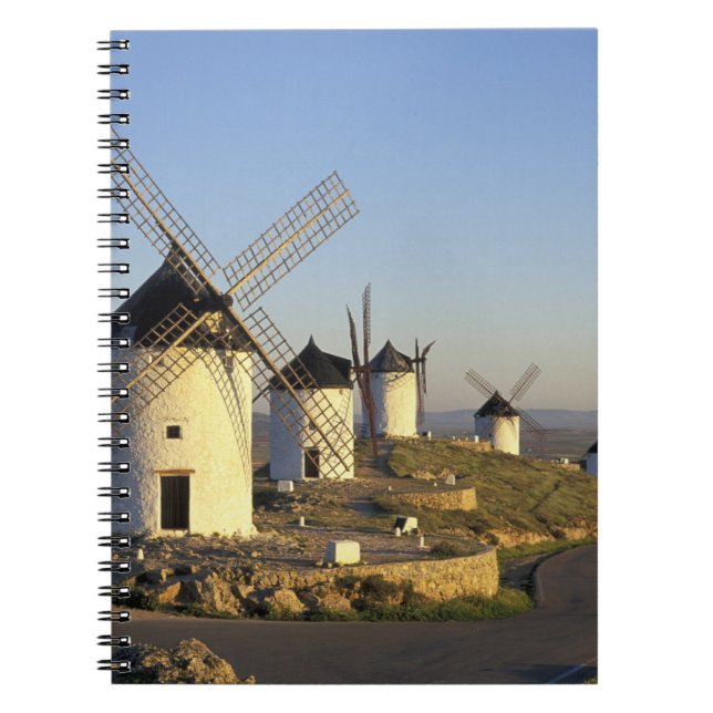 Carnet UE, Espagne, La Mancha, Consuegra. Moulins à vent  (Devant)