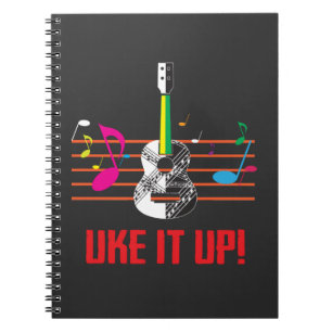 Carnet Uke il avec les notes musicales ! Musicien