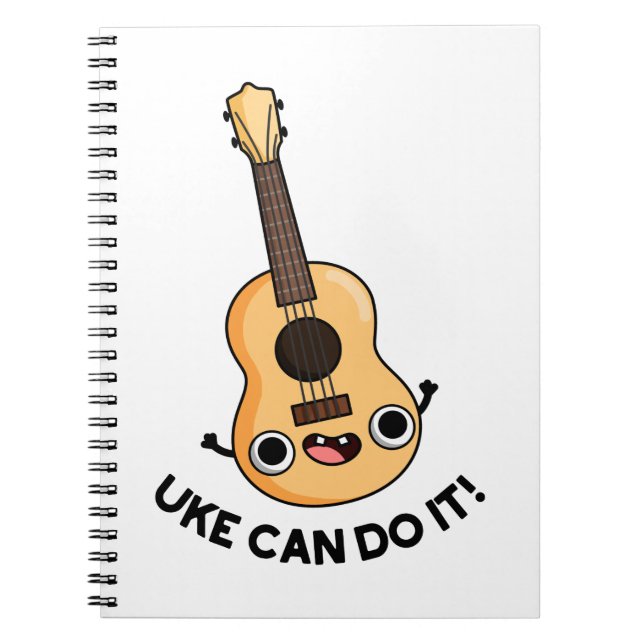 Carnet Uke Peut Le Faire Drôle Encouragement Ukulele Pun (Devant)