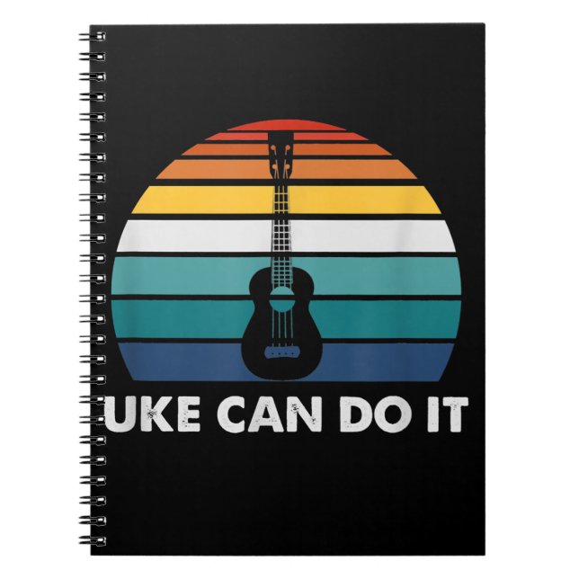 Carnet Uke Peut Le Faire Drôle Ukulele Player Guitare Cad (Devant)