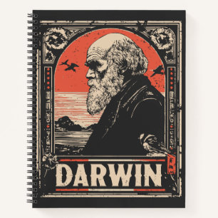 Carnet Ukiyo-e Darwin Portrait de théorie de l'évolutio