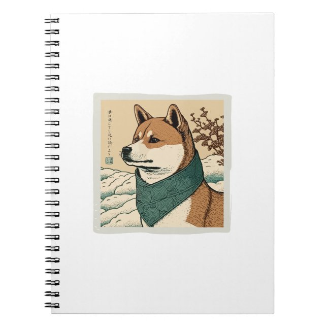 CARNET UKIYOE JAPONAIS : SHIBA INU (Devant)