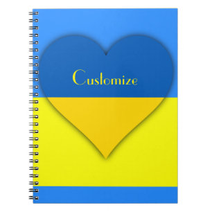Carnet Ukraine Drapeau bleu jaune Thunder_Cove