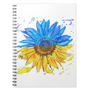 Carnet Ukraine Drapeau Tournesol Vintage Chemise Ukrainie