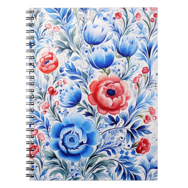 Carnet Ukrainian folk art pattern (Devant)