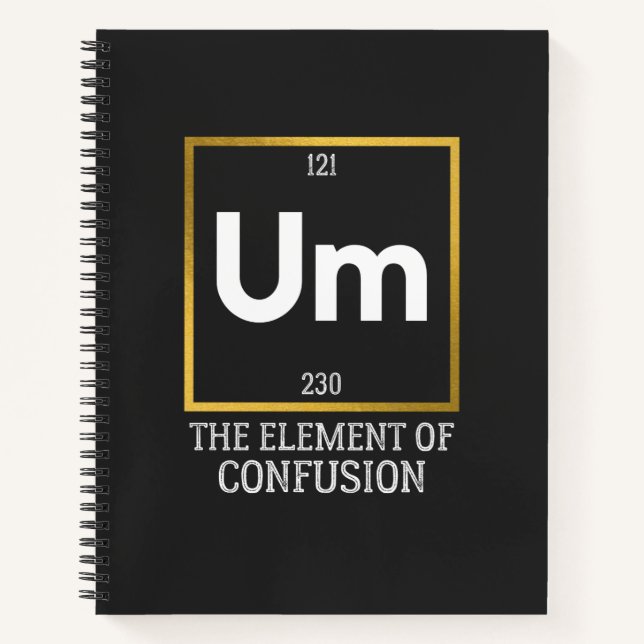 Carnet Um L'élément de la confusion T-shirt (Devant)