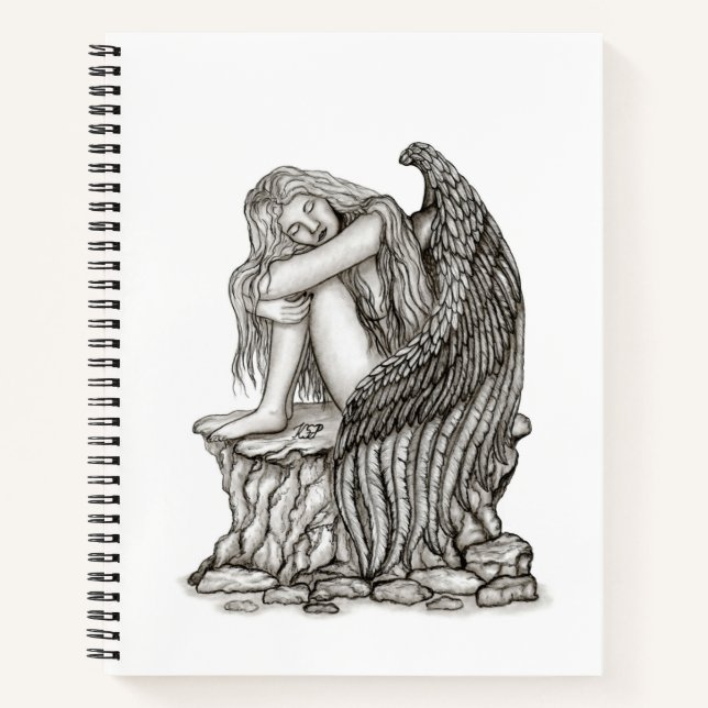 Carnet Un ange endormi sur la pierre (Devant)