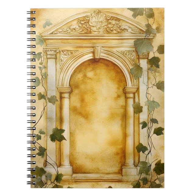 Carnet Un arc de pierre orné dans un style antique,  (Devant)