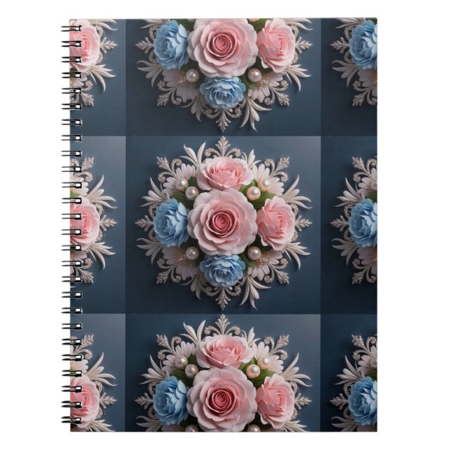 Carnet Un arrangement Fleur intemporel pour elle (Devant)