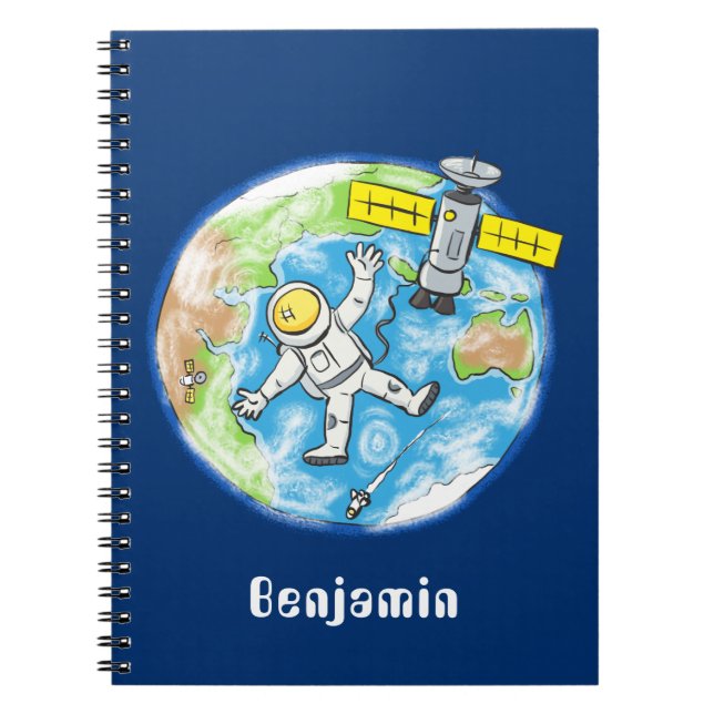 Carnet Un astronaute amusant dans l'espace et la bande de (Devant)