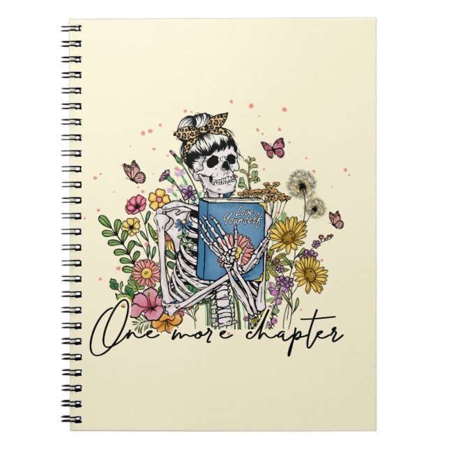 Carnet Un autre chapitre Squelette floral (Devant)