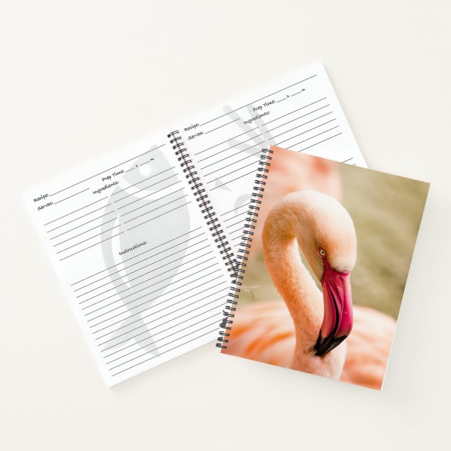 Carnet Un Beau Flamant rose Rose (Intérieur)