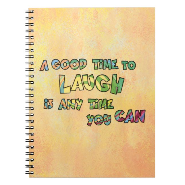 Carnet UN BON TiME POUR RIRE C'EST ANy TiME YOU CAN (Devant)