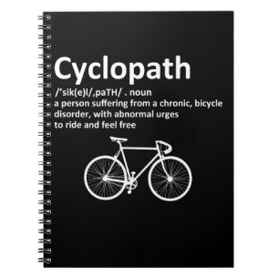 Carnet Un cadeau amusant pour les cyclistes et les cyclis