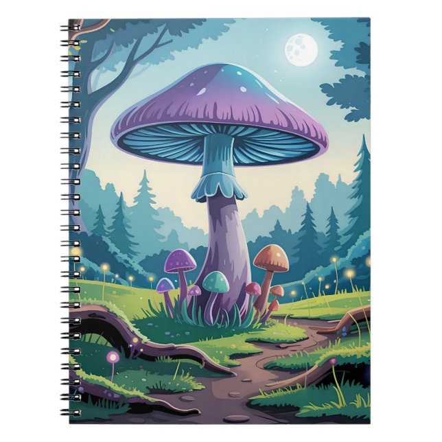 Carnet Un champignon violet (Devant)