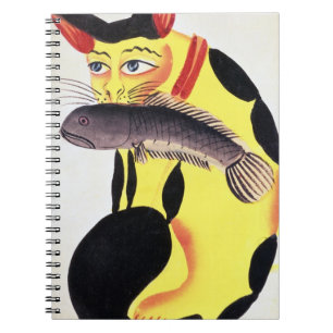 Carnet Un chat avec un poisson dans sa bouche, du Rudyard