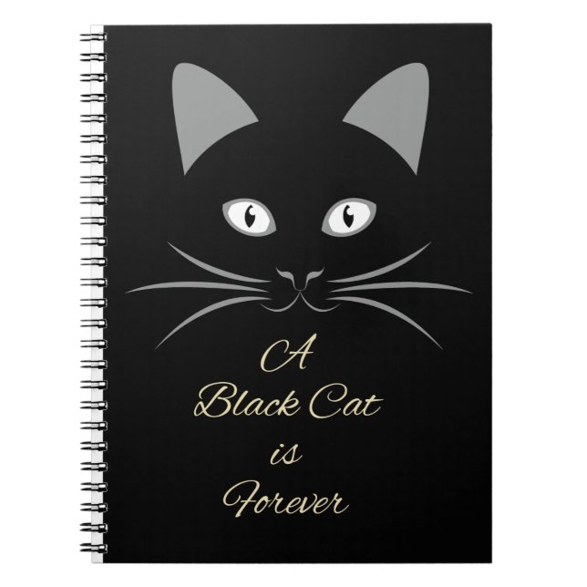 Carnet Un chat noir est Forever (Devant)