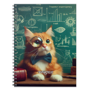 Carnet Un chat portant un monocle II