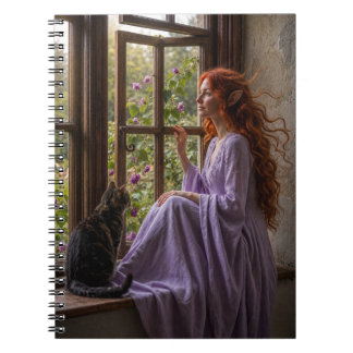 Carnet Un chat une dame et une belle journée. Coussin déc