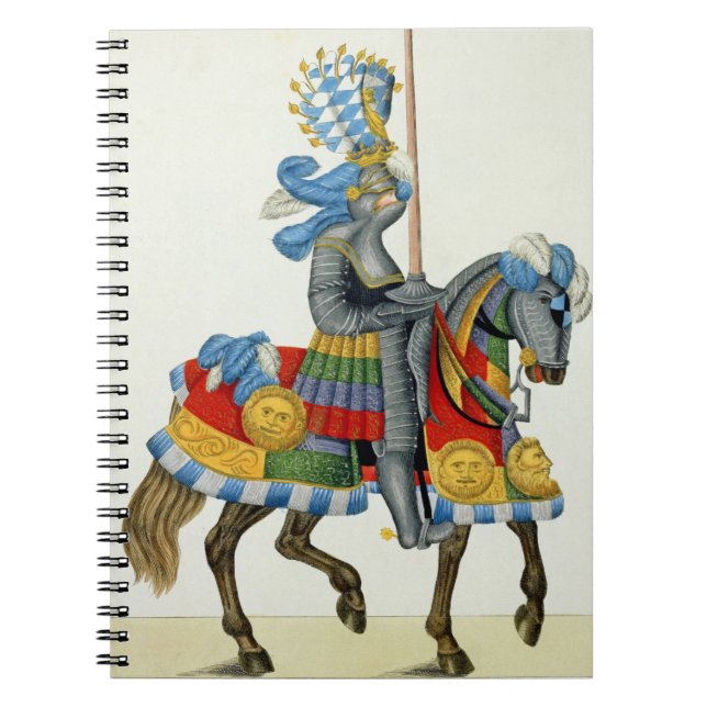 Carnet Un chevalier sur son chemin à un tournoi, plat de (Devant)