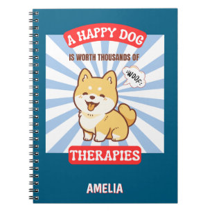 Carnet Un chien heureux Shiba chien mignon