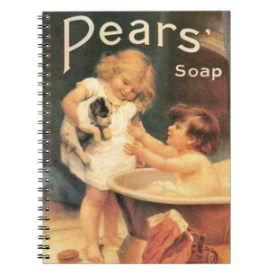 Carnet Un chiot prenant un bain