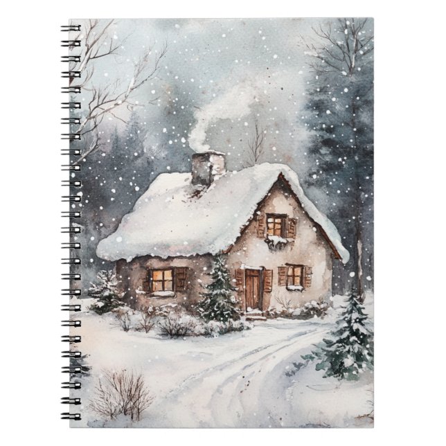 Carnet Un cottage cosy en hiver (Devant)