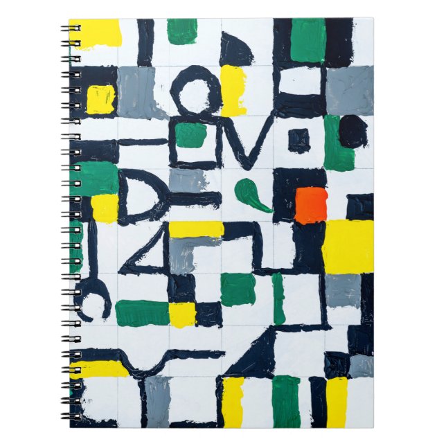 Carnet Un Couteau De Palette Peint ; Peinture Abstraite s (Devant)