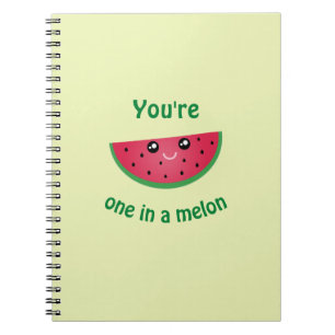 Carnet Un Dans Un Melon Drôle Mignonne Peau Kawaii