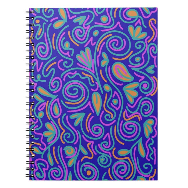 Carnet Un design amusant avec des décorations audacieuses (Devant)