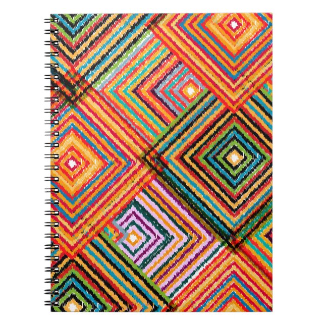 Carnet Un design de patchwork motif transparent. Rangeur  (Devant)
