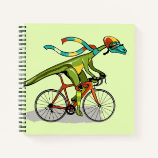 Carnet Un Dinosaure Anabisetia À Vélo.