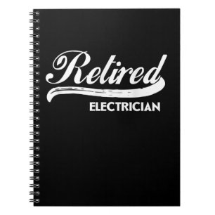 Carnet Un électricien à la retraite amusant cadeau de la