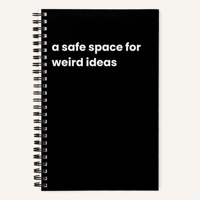 Carnet Un espace sûr pour des idées bizarres (Recto)