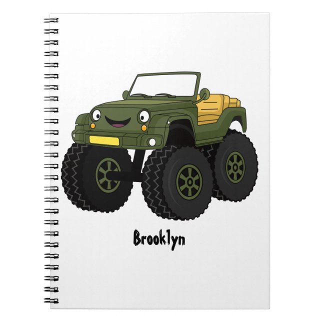 Carnet Un Green Monster truck (Devant)