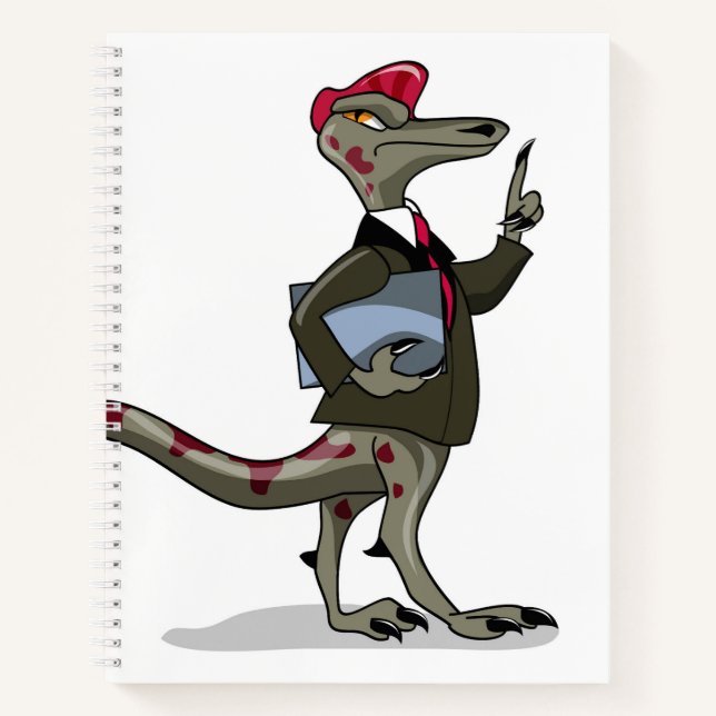 Carnet Un Greffier De Caricature Iguanodon. (Devant)