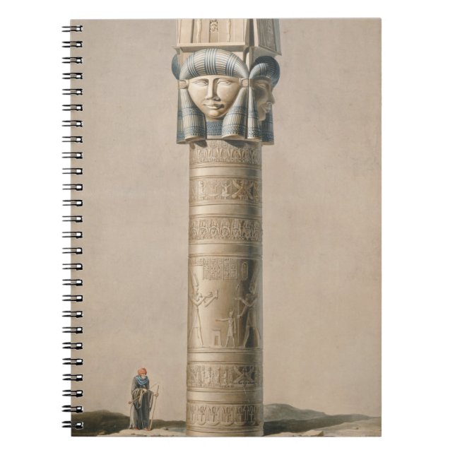 Carnet Un Hathor a dirigé le pilier chez Dendarah, (Devant)