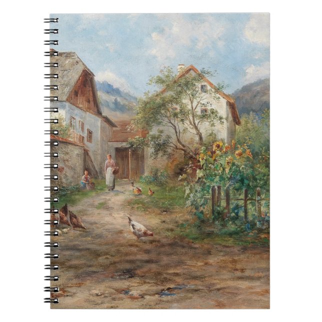 Carnet Un jardin rustique en fleurs à la campagne (Devant)