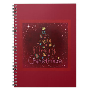 Carnet Un joyeux Noël de Noël sur le rouge